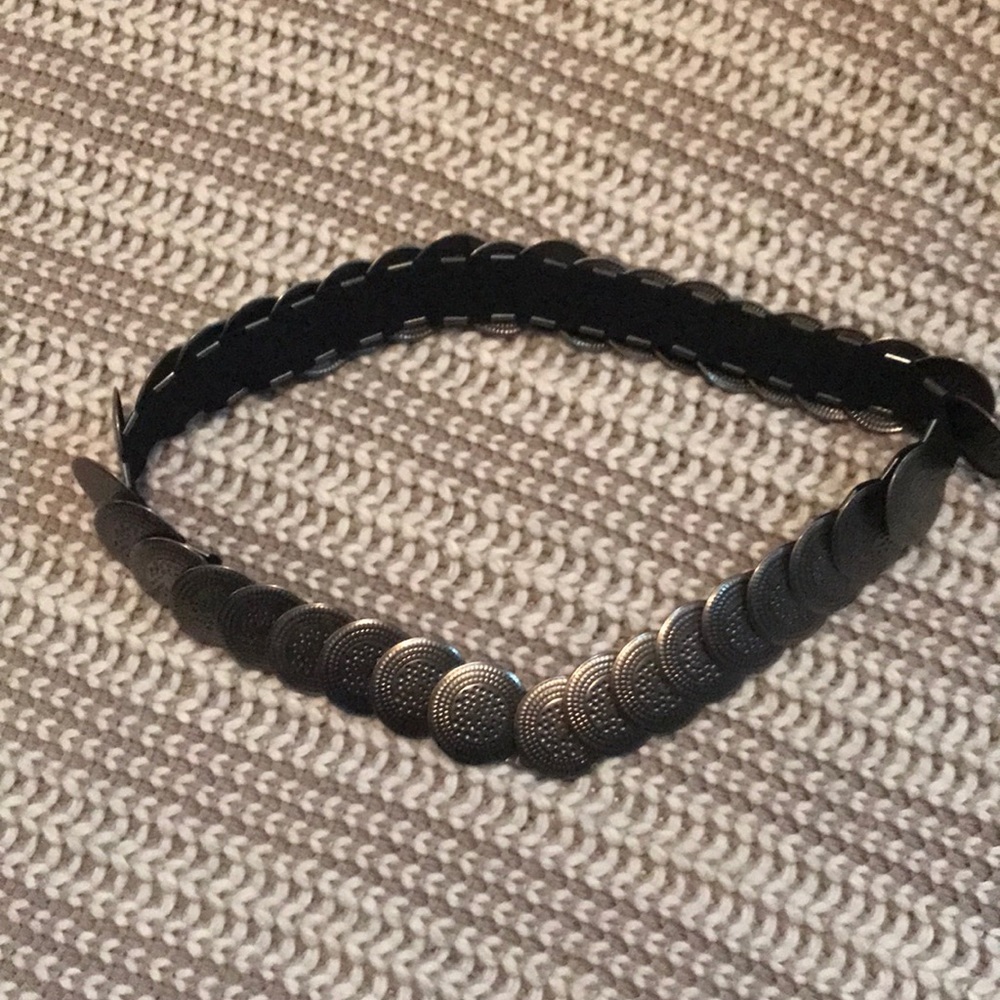 Silver elastic belt